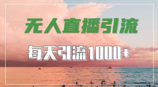 抖音快手视频号全平台通用，无人直播引流法，超暴力引流1000+高质量精准创业粉【揭秘】-中创网-创业项目大全