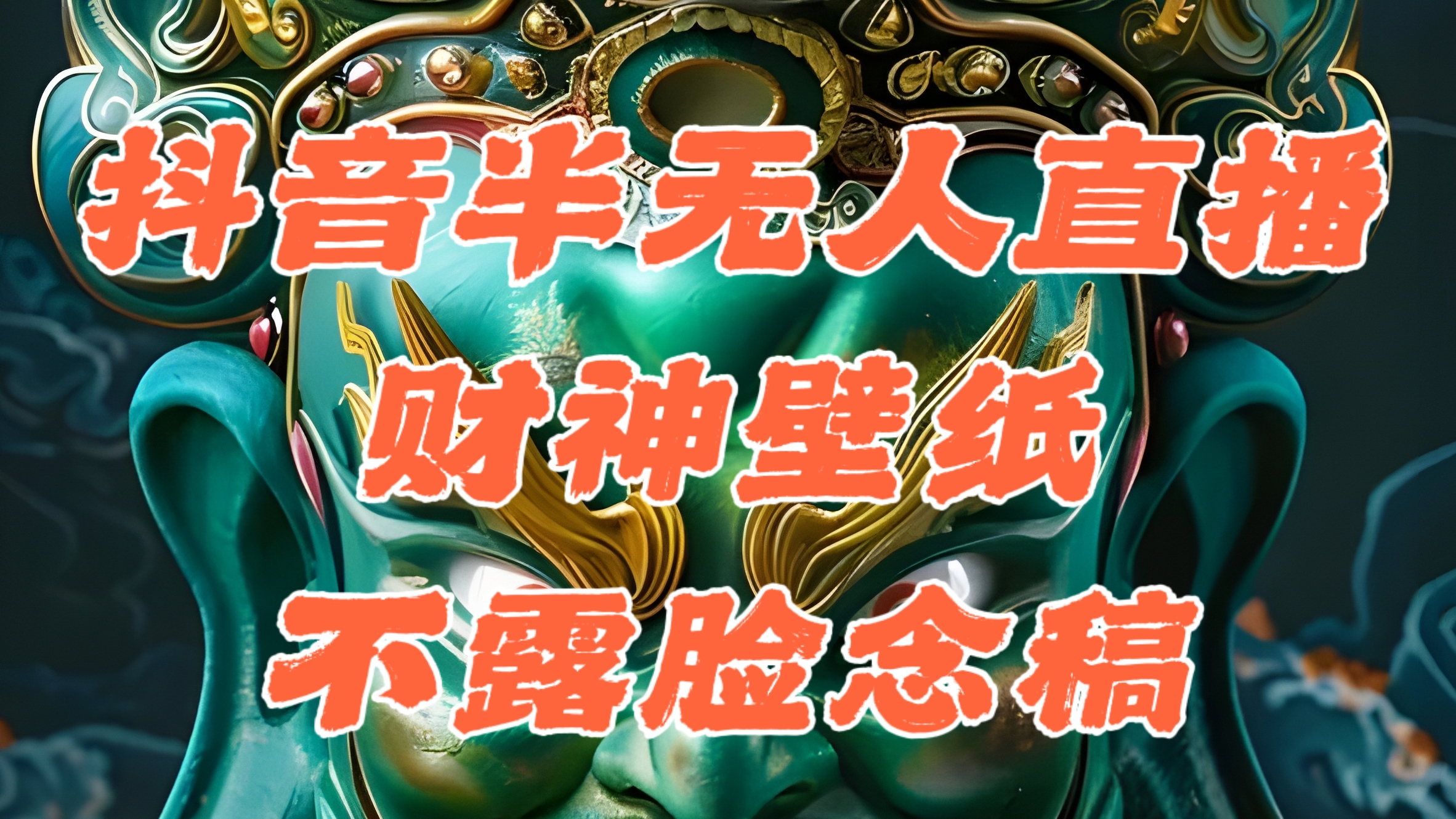 （12036期）抖音半无人直播公会素材撸音浪，生肖财神AI图直播不露脸读稿，单日1000+-中创网-创业项目大全
