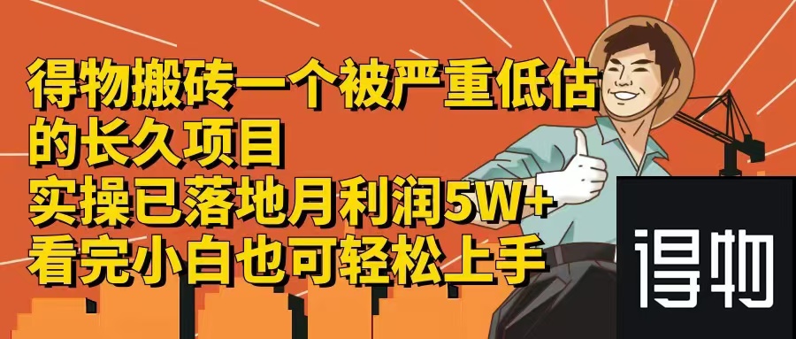 （12325期）得物搬砖 一个被严重低估的长久项目   一单30—300+   实操已落地  月…-中创网-创业项目大全