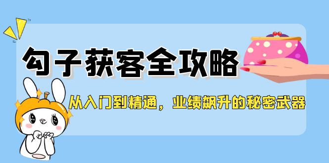 从入门到精通，勾子获客全攻略，业绩飙升的秘密武器-中创网-创业项目大全
