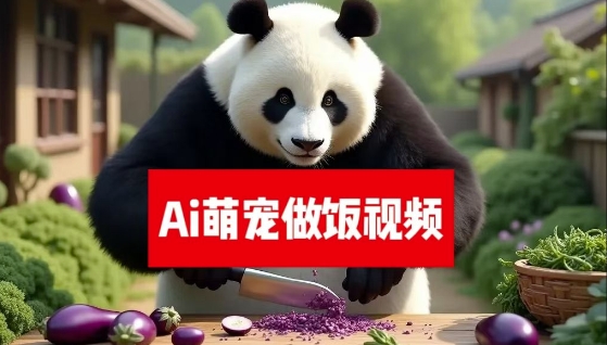 最新萌宠赛道，AI猫咪做饭视频，暴力变现日入500+，全流程拆解【揭秘】-中创网-创业项目大全