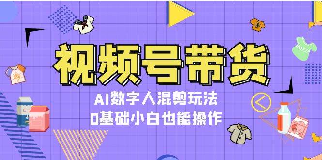 视频号带货，AI数字人混剪玩法，0基础小白也能操作-中创网-创业项目大全