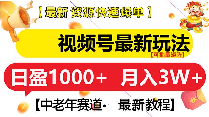 （13530期）视频号最新玩法 中老年赛道 月入3W+-中创网-创业项目大全