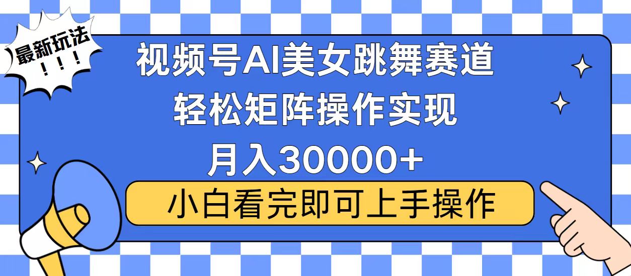 （13813期）视频号蓝海赛道玩法，当天起号，拉爆流量收益，小白也能轻松月入30000+-中创网-创业项目大全