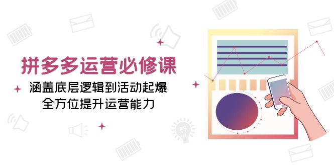 （13647期）拼多多运营必修课：涵盖底层逻辑到活动起爆，全方位提升运营能力-中创网-创业项目大全