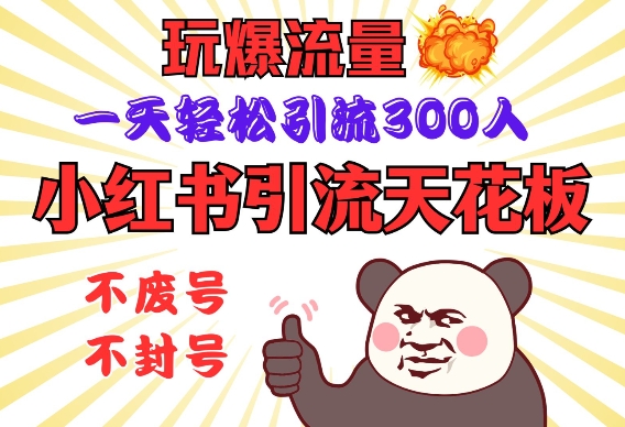 小红书引流吊顶天花板，玩爆总流量，一天轻轻松松引流方法300人，安全操作规程-中创网_分享创业资讯_网络项目资源-中创网-创业项目大全