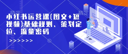 小红书运营课(图文并茂 小视频)基本标准、方案策划精准定位、总流量登陆密码-中创网-创业项目大全
