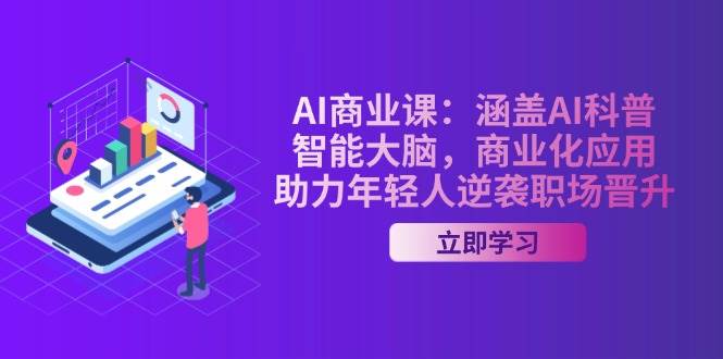 AI商业课：包含AI科谱，智能大脑，商业化应用，助推年青人逆转职场晋升-中创网-创业项目大全