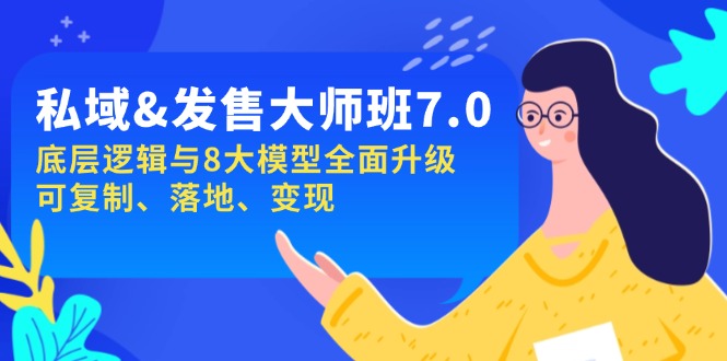 （14108期）公域&开售-大师班第7期，底层思维与8大模型全新升级 复制推广 落地式 转现-中创网-创业项目大全