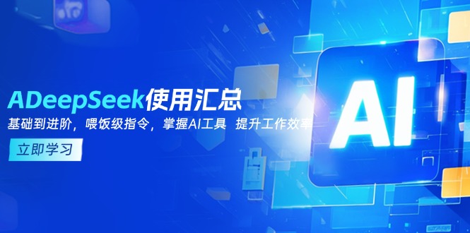 （14216期）DeepSeek应用归纳，基本到升阶，引导词方法，把握AI专用工具  提高工作效率-中创网-创业项目大全