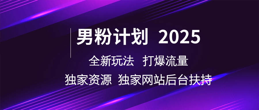 粉丝方案2025  全新玩法打穿总流量 独立网站 单独网络资源后台管理帮扶-中创网-创业项目大全