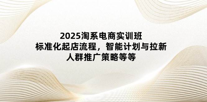 2025淘系电商实训班：标准化起店流程，智能计划与拉新，人群推广策略等等-中创网-创业项目大全