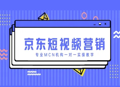 京东短视频营销项目，专业MCN机构一对一实操教学-中创网-创业项目大全