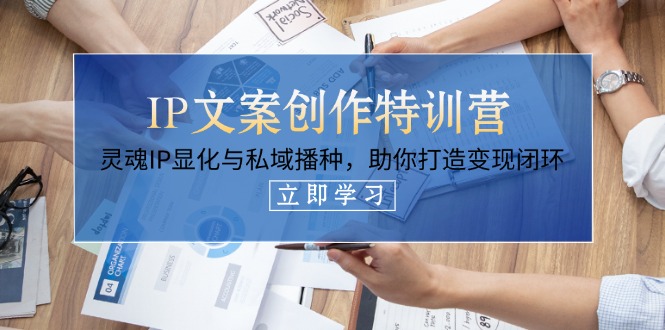 （14330期）IP文案创作特训营，灵魂IP显化与私域播种，助你打造变现闭环（14节课）-中创网-创业项目大全