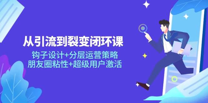 从引流到裂变闭环课：钩子设计+分层运营策略，朋友圈粘性+超级用户激活-中创网-创业项目大全