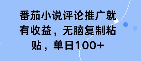 番茄小说评论推广就有收益，无脑复制粘贴，单日100+-中创网-创业项目大全