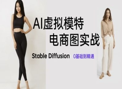 AI虚拟模特电商图实战，AI绘画Stable Diffusion 0基础到精通-中创网-创业项目大全