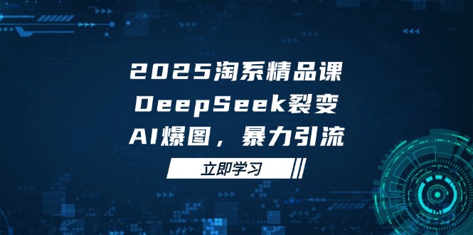 （14639期）2025 淘系精品课，DeepSeek 裂变，AI 爆图，暴力引流-中创网-创业项目大全